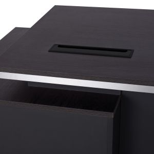 Office cabinet with right wardrobe Rosewood 180x80x76cm Hm2113r