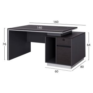Офис шкаф с десен шкаф Rosewood 160x80x76cm Hm2087r