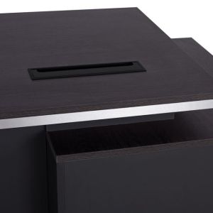 Office cabinet with left cabinet Rosewood 160x80x76cm Hm2087l
