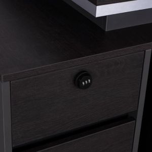 Office cabinet with left cabinet Rosewood 160x80x76cm Hm2087l