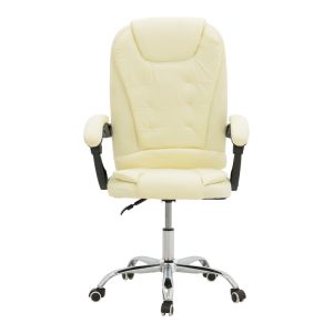 Office manager chair Kardi beige Pu 66x64x117cm