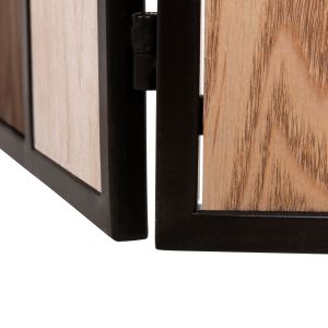 Параван 6 крила Crypt Mdf в 4 цвята-черна метална рамка 241x1,5x180hcм Hm4221
