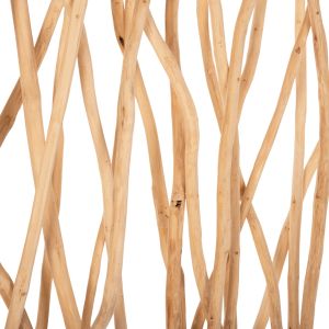 Naturally Room Divider - Made of Natural Teak Wood 120x25x200 H Cm