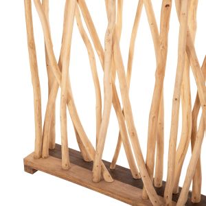 Naturally Room Divider - Made of Natural Teak Wood 120x25x200 H Cm
