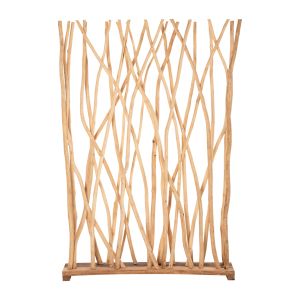 Параван Naturally -разделител за стая -от естествено тиково дърво Hm9521 120χ20χ180hcm