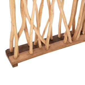 Параван Naturally -разделител за стая -от естествено тиково дърво Hm9521 120χ20χ180hcm