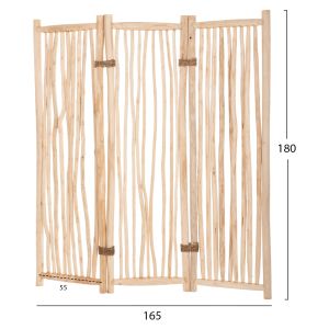 Параван Naturally Zendor Hm4316 от клони на тиково дърво 165x180hcm