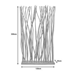 Параван тиково дърво Naturally в естествен нюанс 120x25x200см