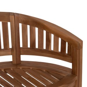Пейка Capo Hm9539 от масивно тиково дърво в натурален цвят 149x59x86hcm
