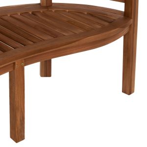 Пейка Capo Hm9539 от масивно тиково дърво в натурален цвят 149x59x86hcm