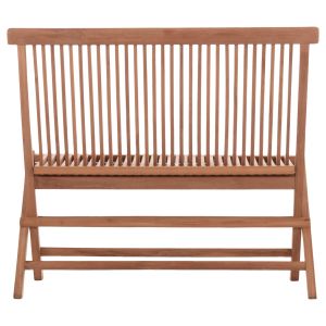 Пейка Kendall Hm18128 сгъваема, изработена от тикова дървесина в естествен цвят 100x47x89всм.