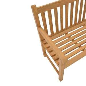 Пейка Nat тиково дърво в естествен цвят 120x57x96см