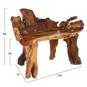 Пейка Naturally масивно тиково дърво Hm9398
