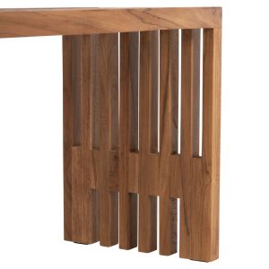 Пейка Niya Hm9829 от масивно тиково дърво 139,5x34,5x48,5hcm
