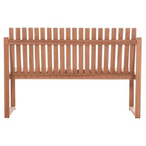 Пейка с 2 места Ved Hm18124 тиково дърво в естествен цвят 130x60x86в см.