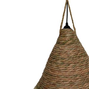Geole Inart natural wicker ceiling lamp D30x84cm