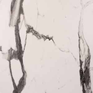 Table top D70cm in white marble color