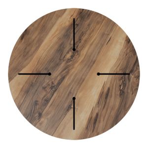 Table top Noble Hpl walnut color D69cm