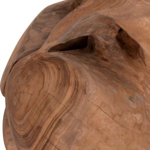 Подова декорация Clemor (l) Hm18302 сфера, изработена от масивна тикова дървесина - естествен цвят φ50см.