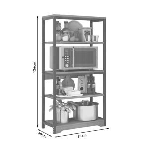 Floor shelf Obra 60x30x126cm