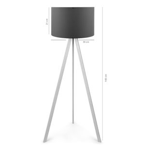 Floor lamp Pwl-1060 ε27 natural-anthracite D38x140cm