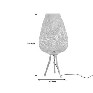 Floor lamp Vazel E27 bamboo in natural color D38x83.5cm
