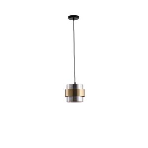 Chandelier 1xe27 Max15w 180x1205mm black-gold Arte Illumina Reliac