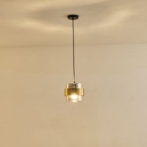 Chandelier 1xe27 Max15w 180x1205mm black-gold Arte Illumina Reliac