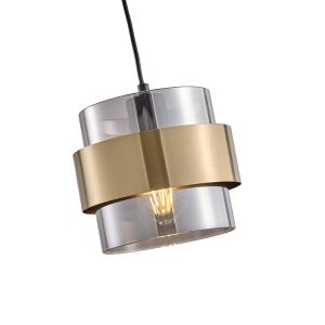 Chandelier 1xe27 Max15w 180x1205mm black-gold Arte Illumina Reliac