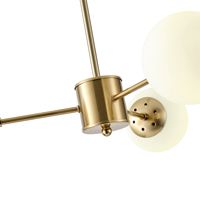 Chandelier 3xε27 Max15w 620x730mm white copper Arte Illumina Puff