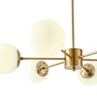 Chandelier 6xε27 Max15w 720x730mm white copper Arte Illumina Puff