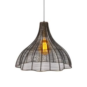 Cage chandelier in copper color with dimensions 45x35cm