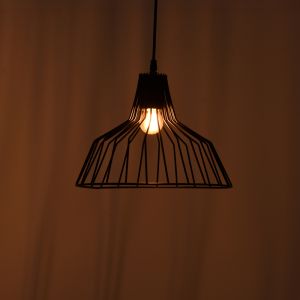 Chandelier Derbea E27 black metal D25x70cm