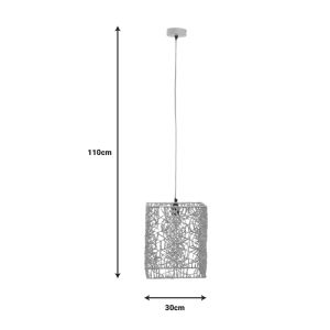 Chandelier Dorotan Inart E27 Natural 30x27x110cm