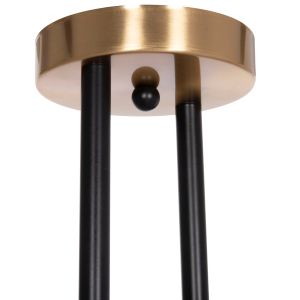 Chandelier Dremp Hm7409.11 with four lamps, black and gold 68x68x36cm.