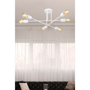 Chandelier E27 white D61x25cm
