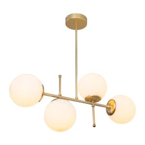 Chandelier E27 in white and gold 70x20x65cm