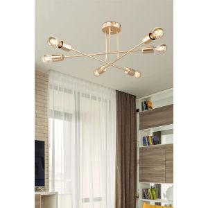 Chandelier E27 gold D61x25cm