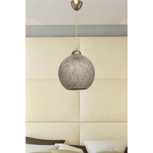 Chandelier E27 brown D26x72cm