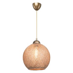 Chandelier E27 brown D26x72cm