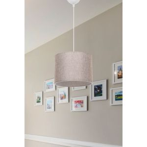 Chandelier E27 color white/beige D22x60cm