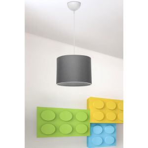 Chandelier E27 color white/gray D22x60cm