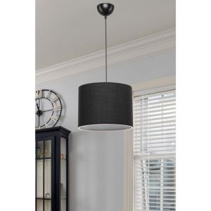 Chandelier E27 black D22x60cm