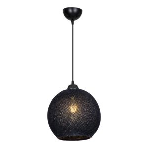Chandelier E27 black D26x72cm