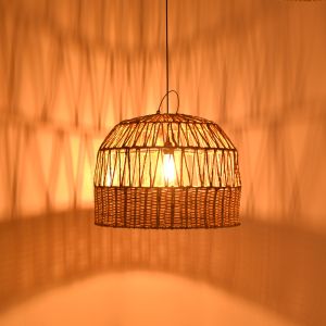 Chandelier Erdon banana tree-rattan Pe in natural color 60x45cm