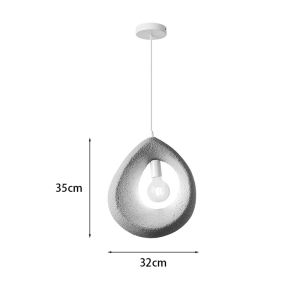 Chandelier Ferclyn E27 light gray Ps 32x24x35cm