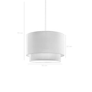 Chandelier Fersa in cream color D30x20cm