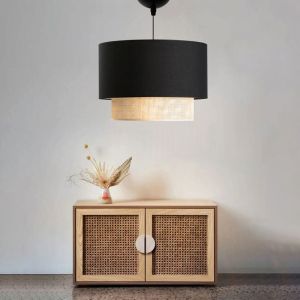Chandelier Fersa color black/natural D30x70cm