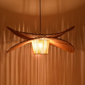 Flibo bamboo chandelier in natural color D70χ26cm