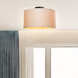 Chandelier Garry fabric in cream color D38x21cm